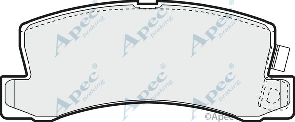APEC BRAKING Комплект тормозных колодок, дисковый тормоз PAD777